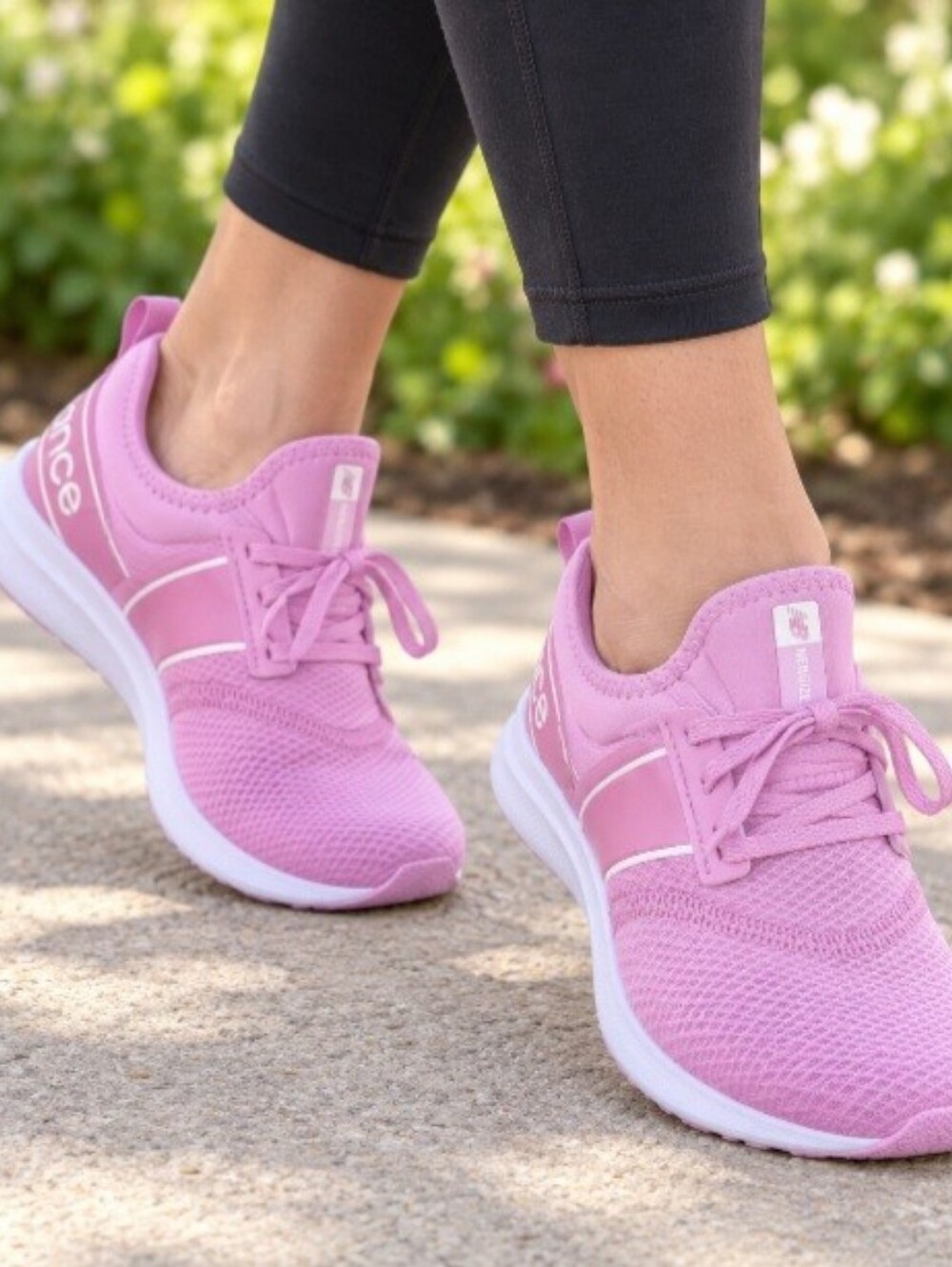 New Balance Nergize Sport Pink Knit Lace Up Athletic Sneakers NWOT Size 5.5